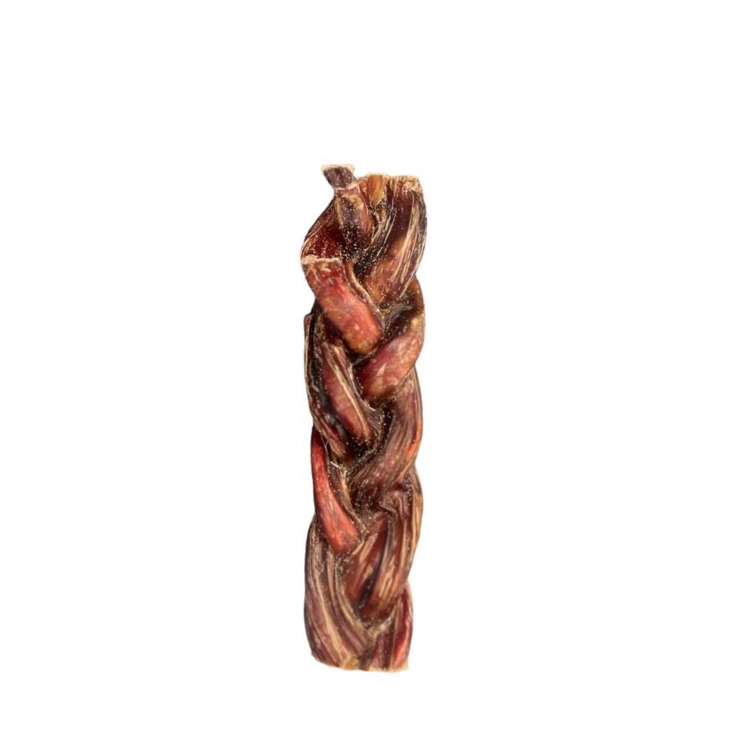 small braided bully stick for dogs