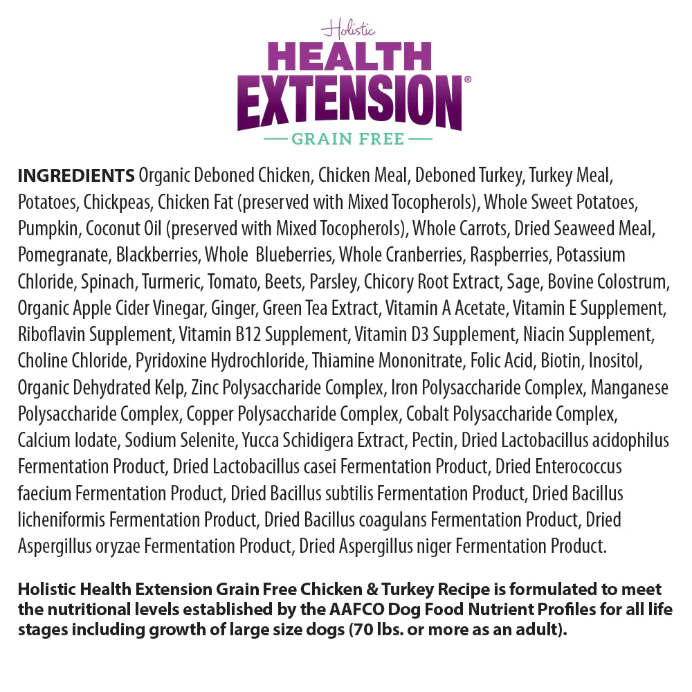 Health Extension Chicken Turkey Recipe caninecorral