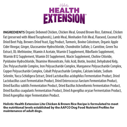 Health Extension Lite Chicken & Brown Rice Recipe