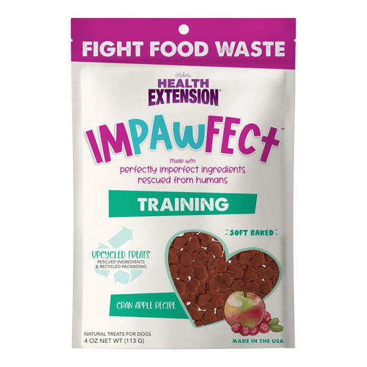 Health Extension Impawfect Cranberry & Apple Flavored Soft & Chewy Training Dog Treats, 4-oz bag